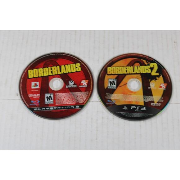 2 Games: Borderlands 1 + 2 (Sony PlayStation 3, PS3) discs only, authentic - Picture 1 of 11